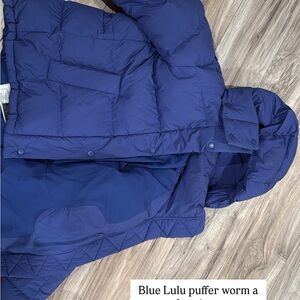 lululemon athletica Blue Puffer Jacket